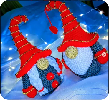 Pareja de Gnomos Navideños